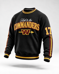 Unisex Casual Football Print Sweatershirt Set