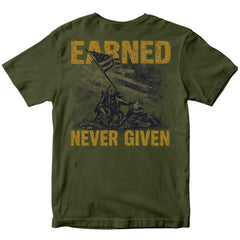 Marines Earned Never Given Iwo Jima T-Shirt