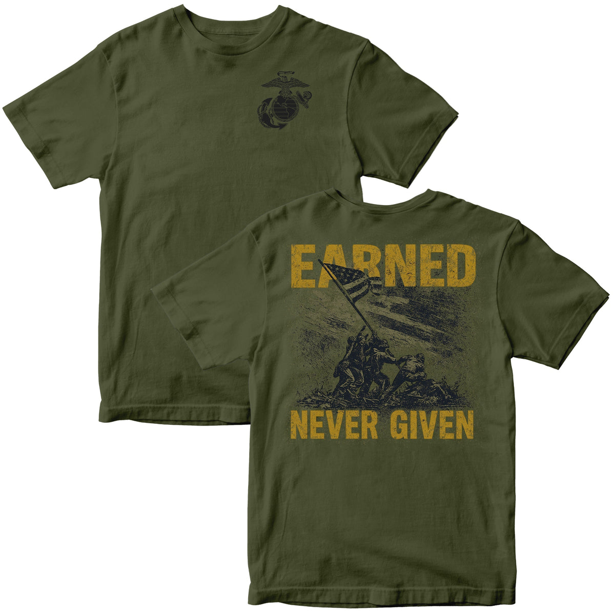 Marines Earned Never Given Iwo Jima T-Shirt