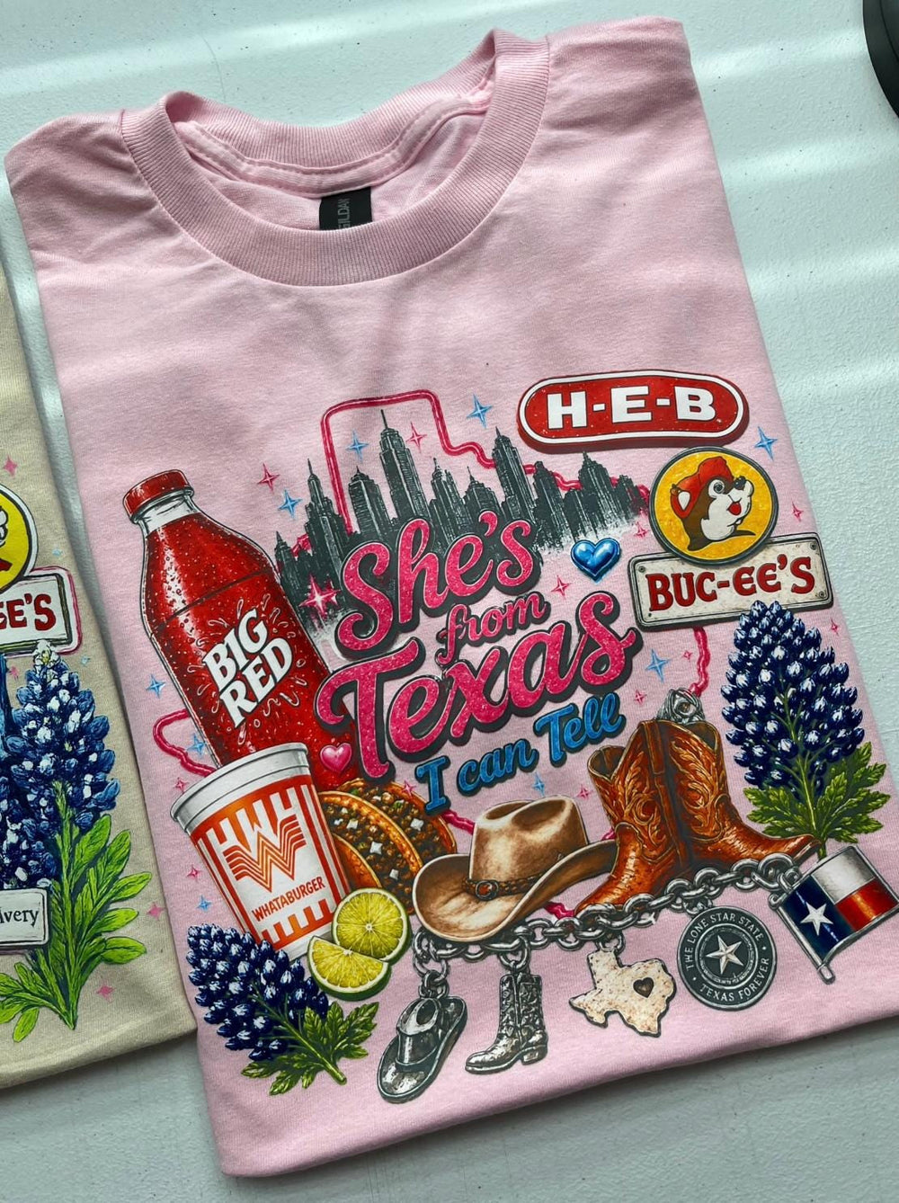 Shes from texas i can tell Unisex T-shirt