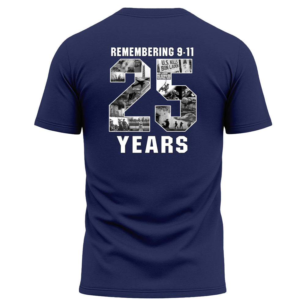 Never Forget 9/11 – 25 Years Performance T-Shirt