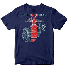 Marines Blood Stripe EGA Seal T-shirt