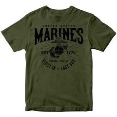 U.S. Marines First In Last Out T-Shirt