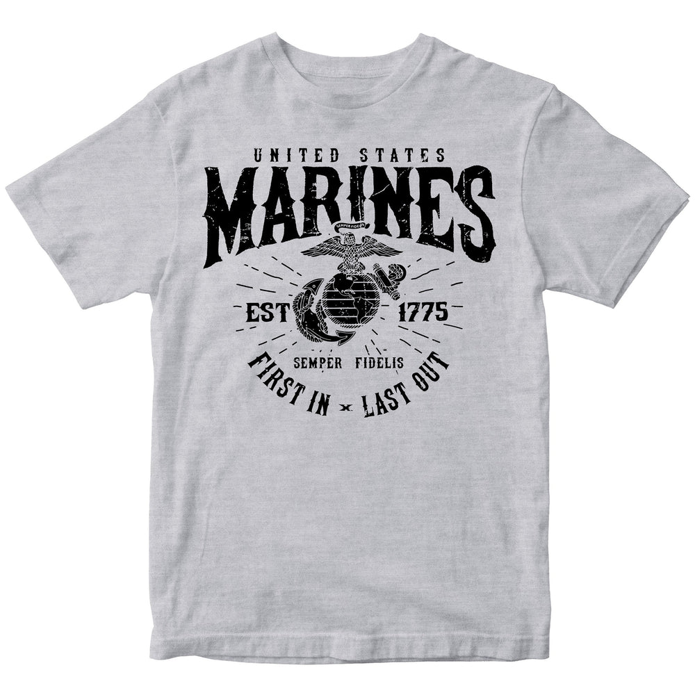 U.S. Marines First In Last Out T-Shirt