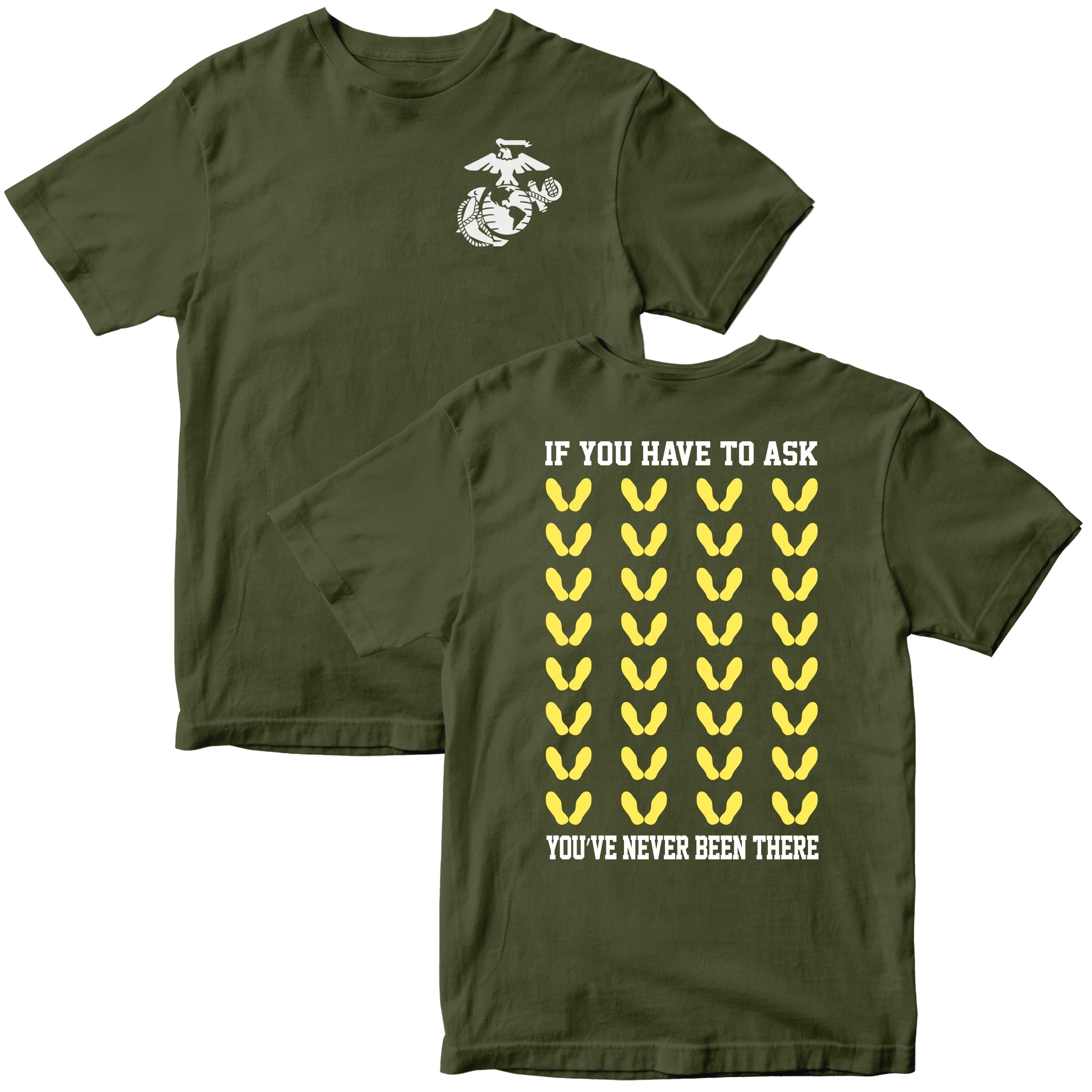 Marines Yellow Footprints T-Shirt