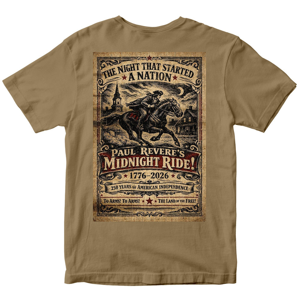 Paul Revere’s Midnight Ride - America's 250th Birthday T-Shirt