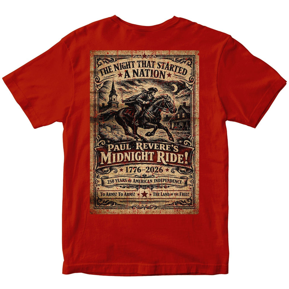 Paul Revere’s Midnight Ride - America's 250th Birthday T-Shirt