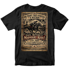 Paul Revere’s Midnight Ride - America's 250th Birthday T-Shirt