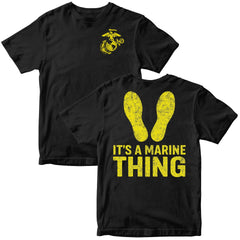 It's a Marine Thing Yellow Footprints T-Shirt