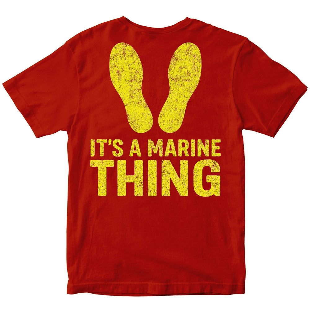 It's a Marine Thing Yellow Footprints T-Shirt