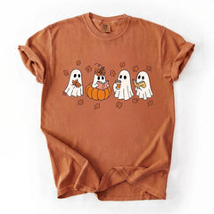 Pumpkin Ghosts Reading Book Shirt