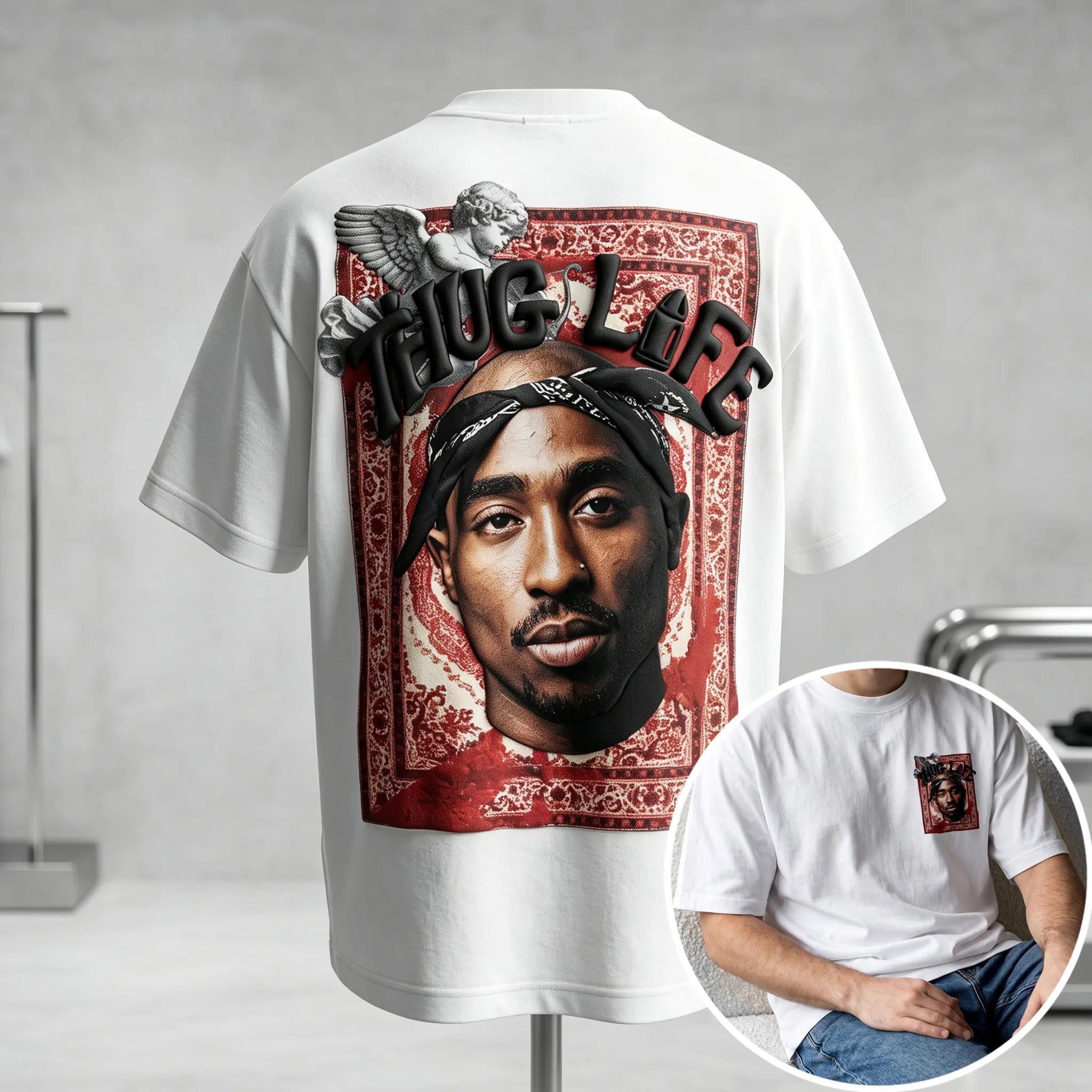 Unisex West Coast Legend Print Short-Sleeve T-Shirt