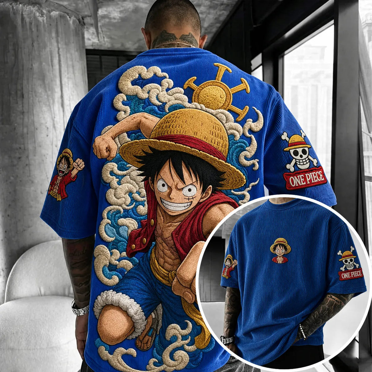 Unisex Anime-Style Retro Oversized T-Shirt