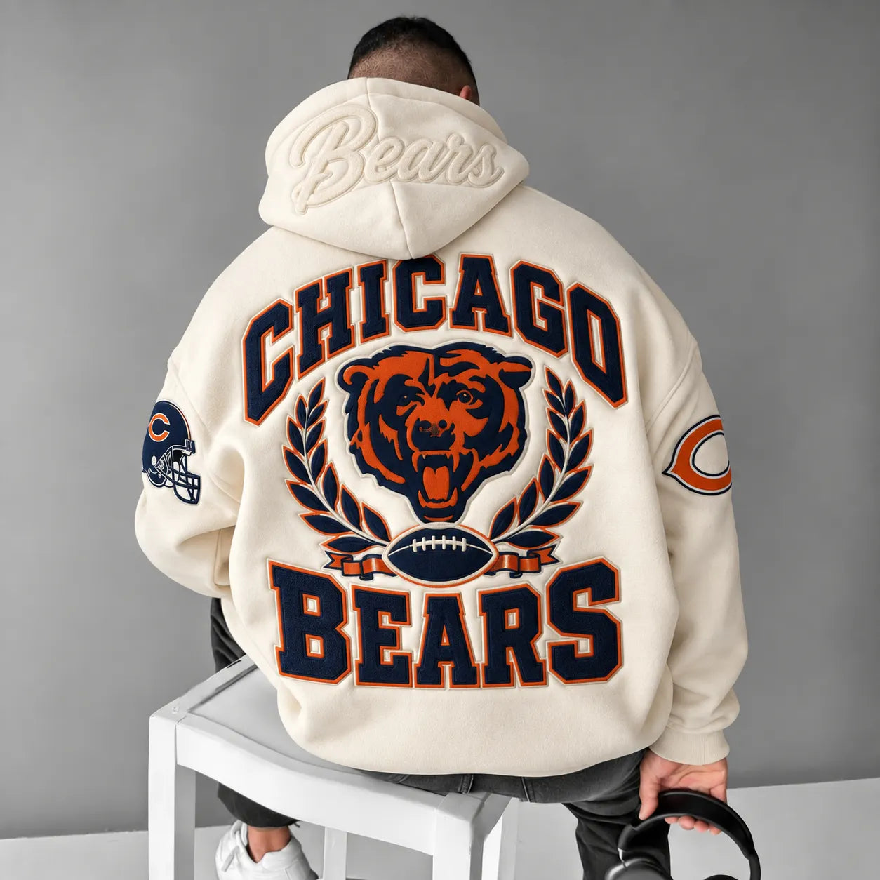 Rugby-print Hoodie