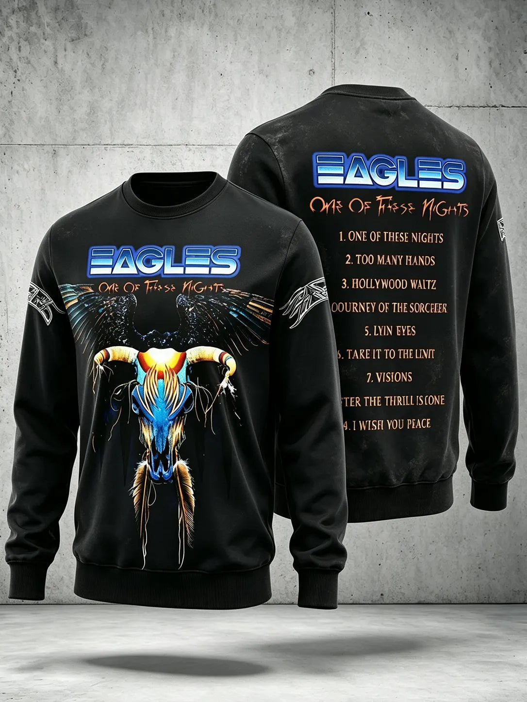 Men's Music Graphic Crewneck Sweatshirt