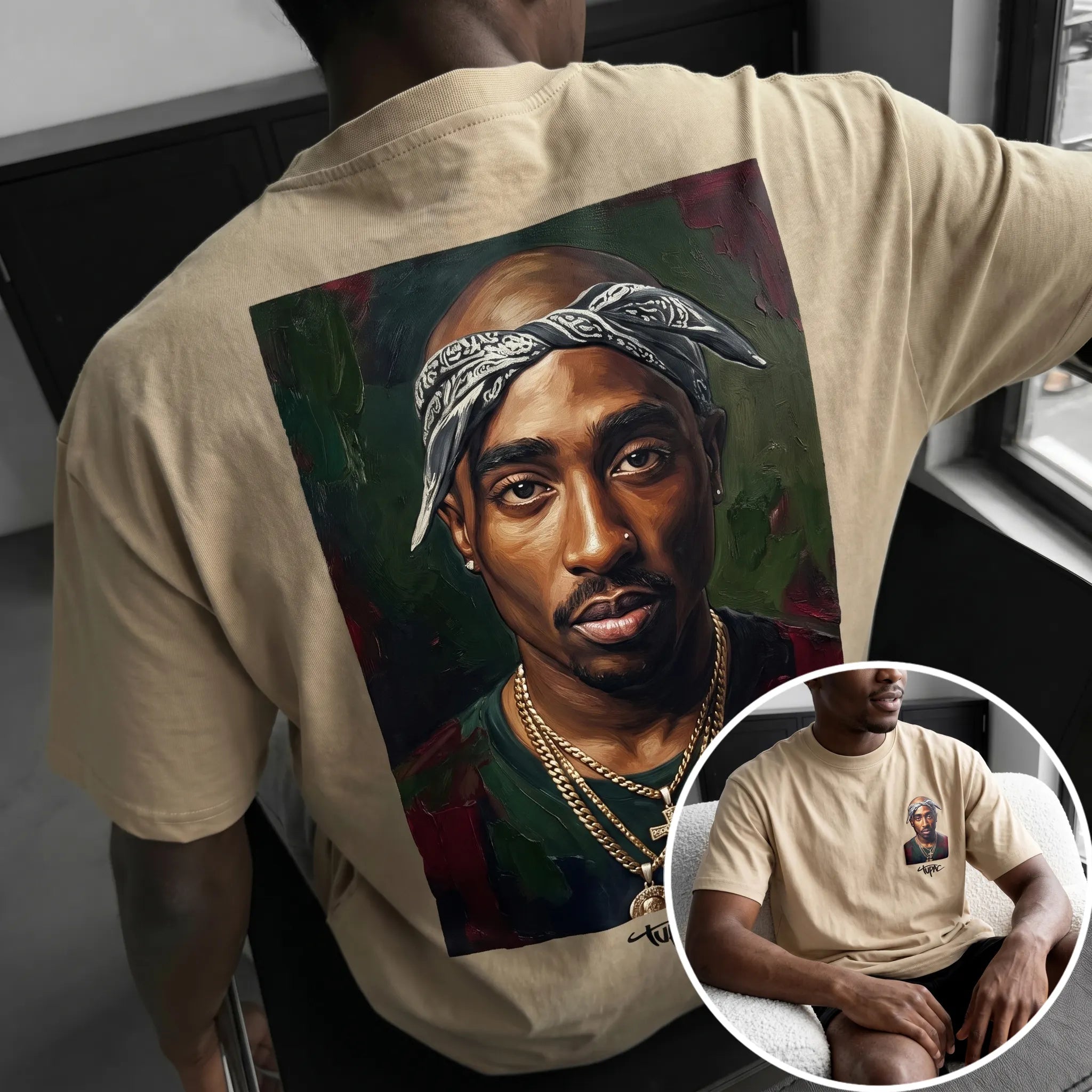 Unisex West Coast Legend Print Short-Sleeve T-Shirt