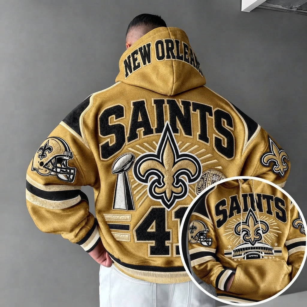 Rugby-print Hoodie