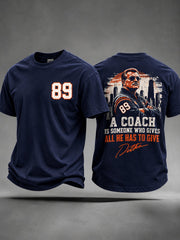 Men's Legendary Head Coach Casual Art Printed T-shirt