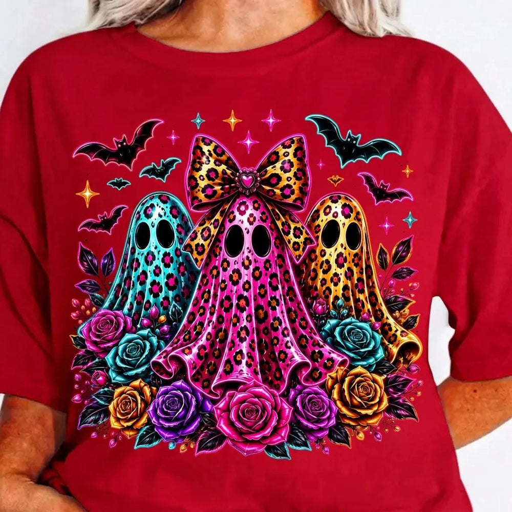 Leopard Ghost Halloween Shirt