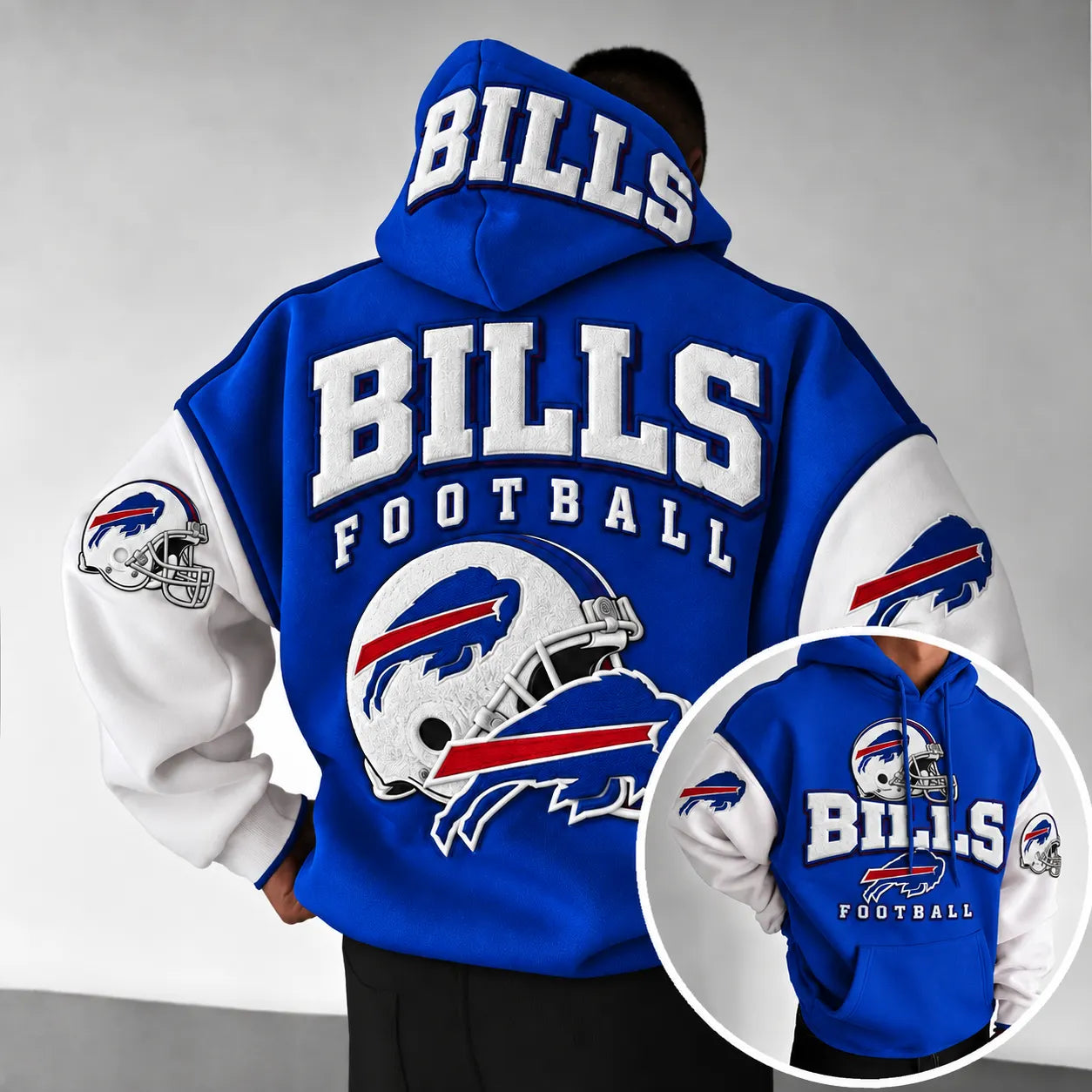 Rugby-print Hoodie
