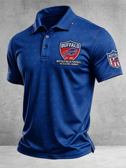 Men's Football Short-Sleeve Polo Shirt