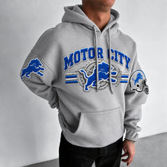 Rugby-print Hoodie