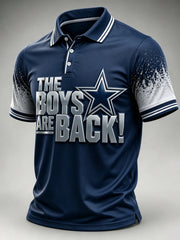 Men's Football Short-Sleeve Polo Shirt