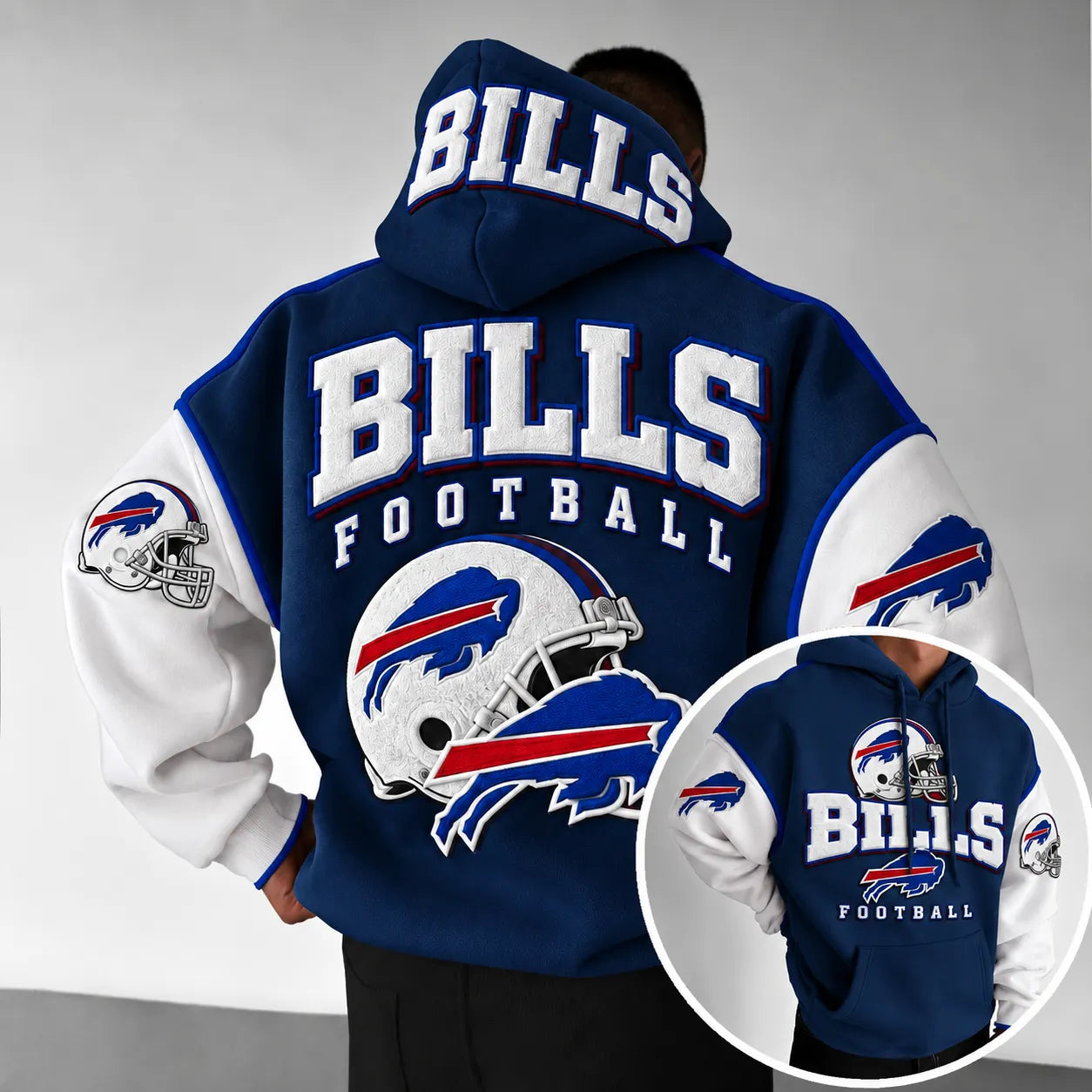 Rugby-print Hoodie
