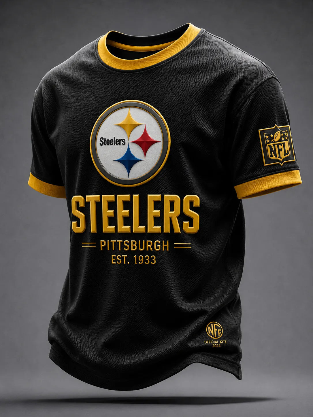 Men's Casual Football Print Short Sleeves T-Shirt
