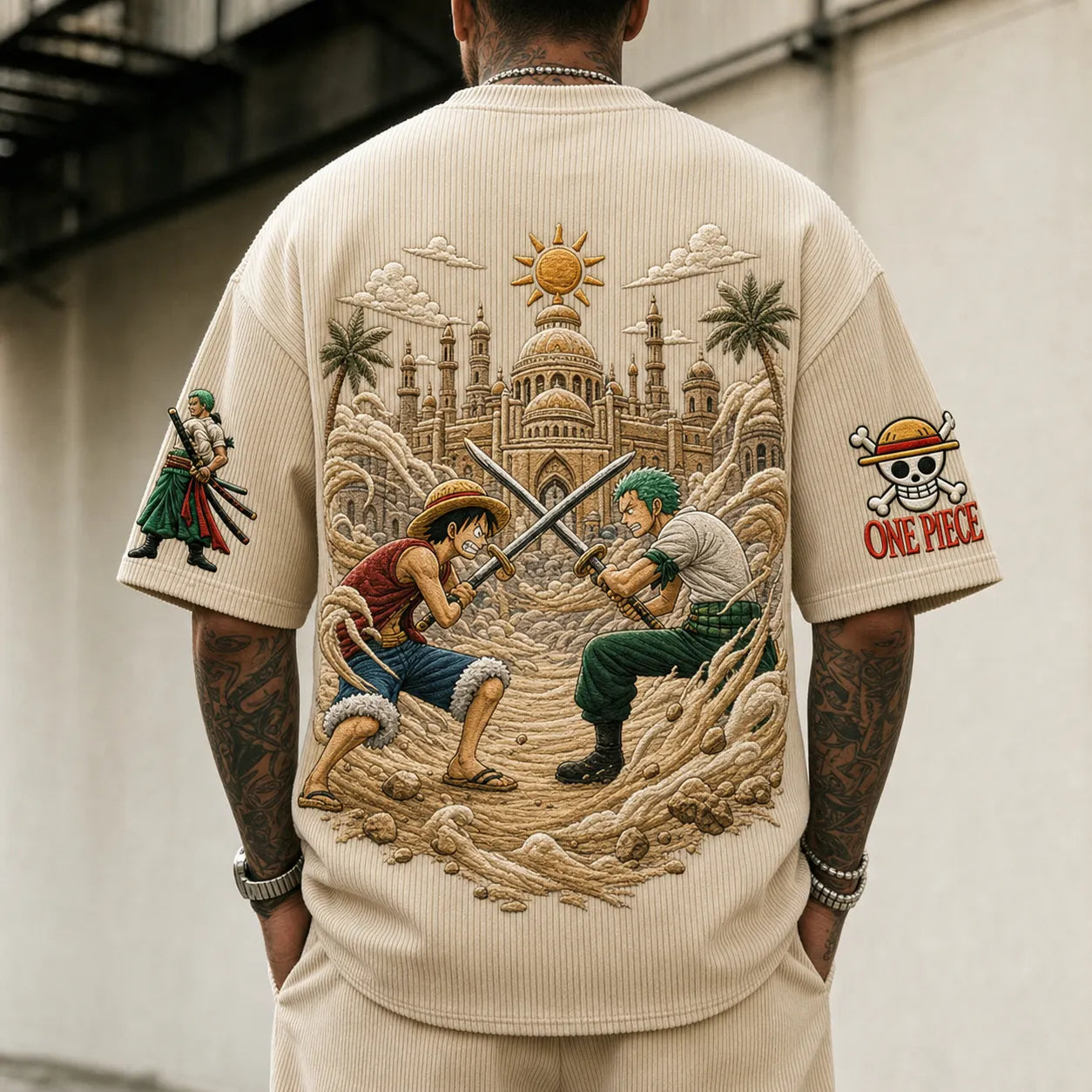 Unisex Anime-Style Retro Oversized T-Shirt
