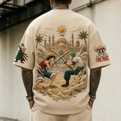 Unisex Anime-Style Retro Oversized T-Shirt