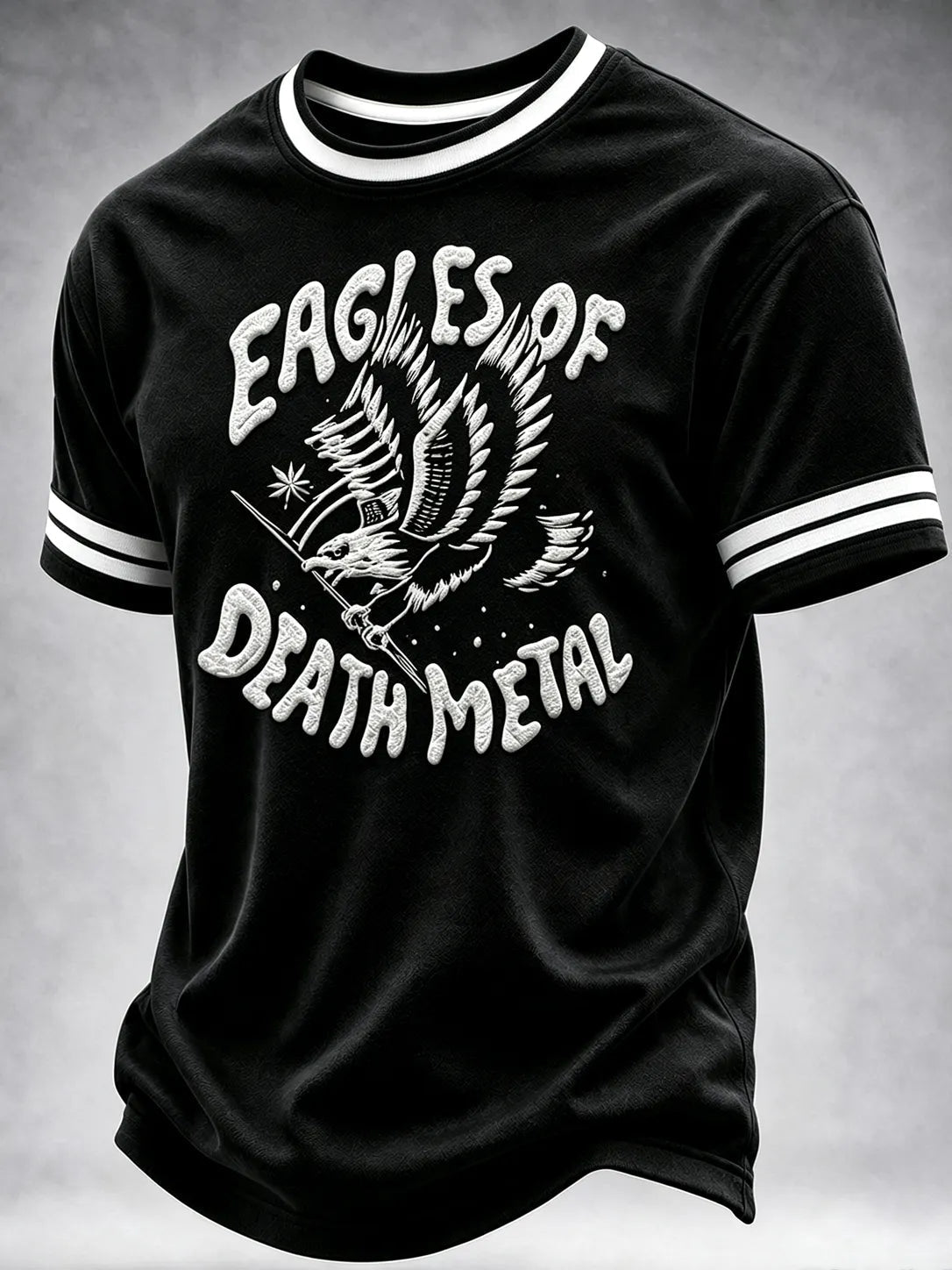 Men's Music Print T‐Shirt