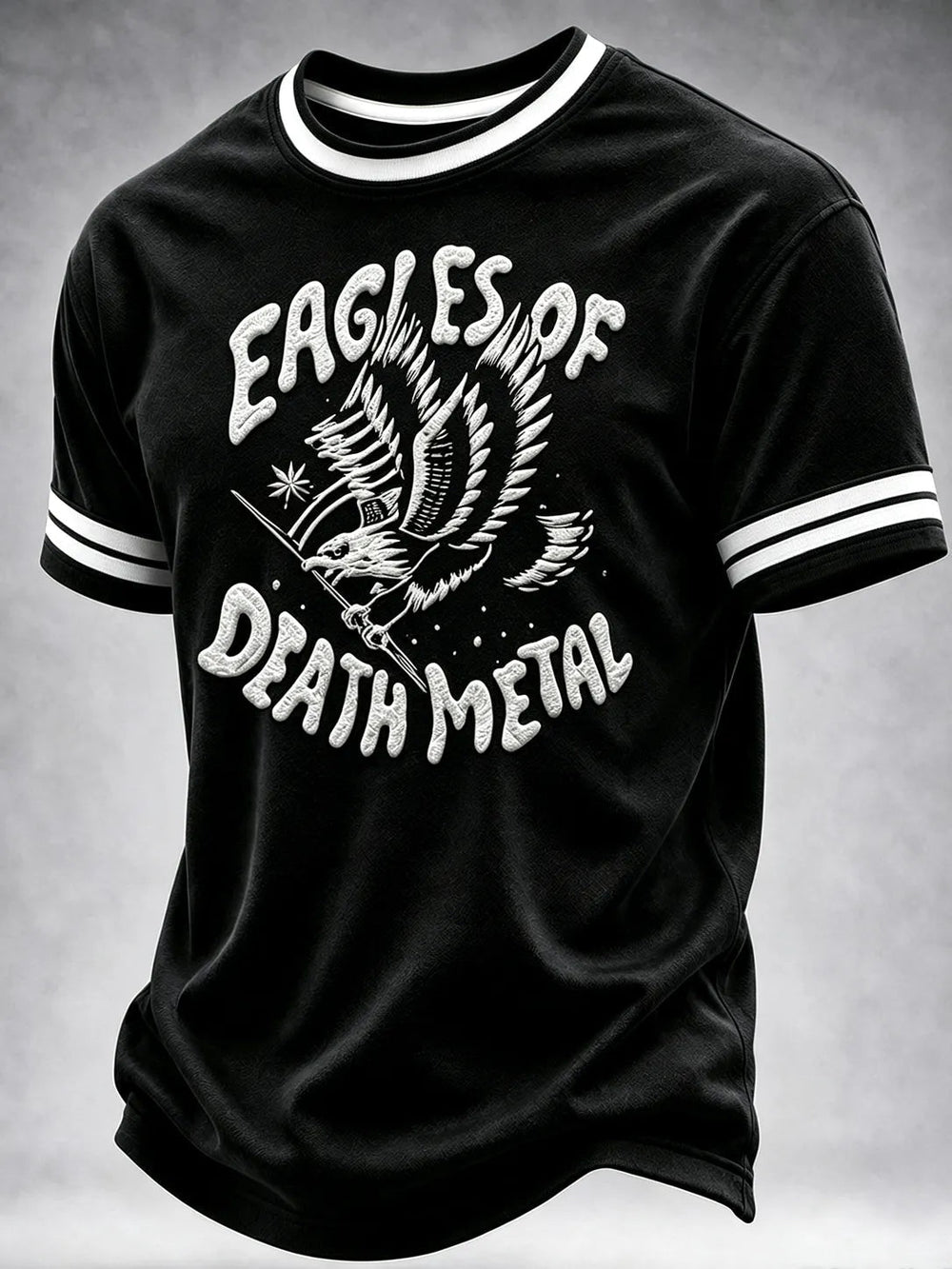 Men's Music Print T‐Shirt