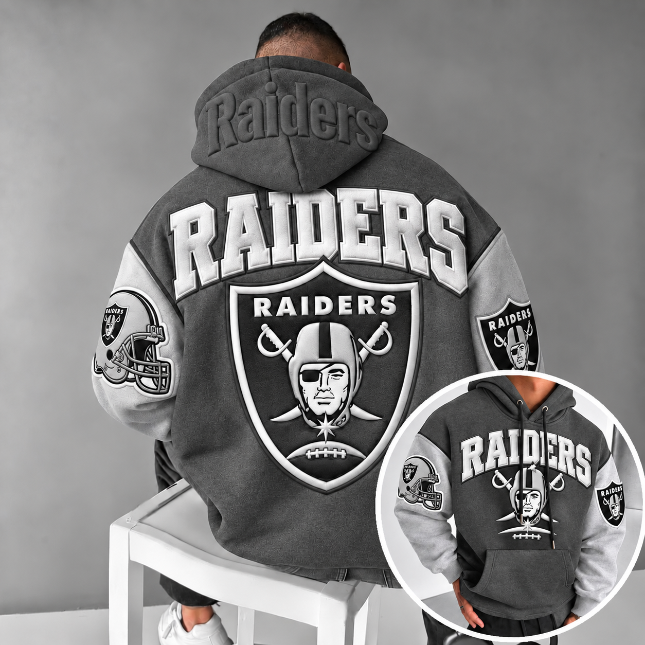 Rugby-print Hoodie