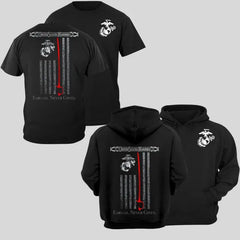 Gildan Unisex US Marines Graphic T-Shirt & Hoodie