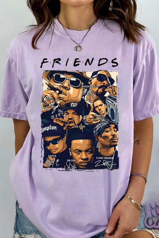 Rapper All Star Friends Funny Hip Hop T-shirt