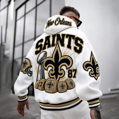 Rugby-print Hoodie