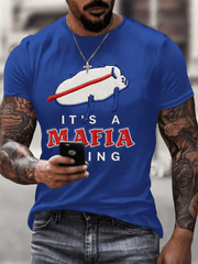 Men's Rugby Lovers Print Casual T-shirt