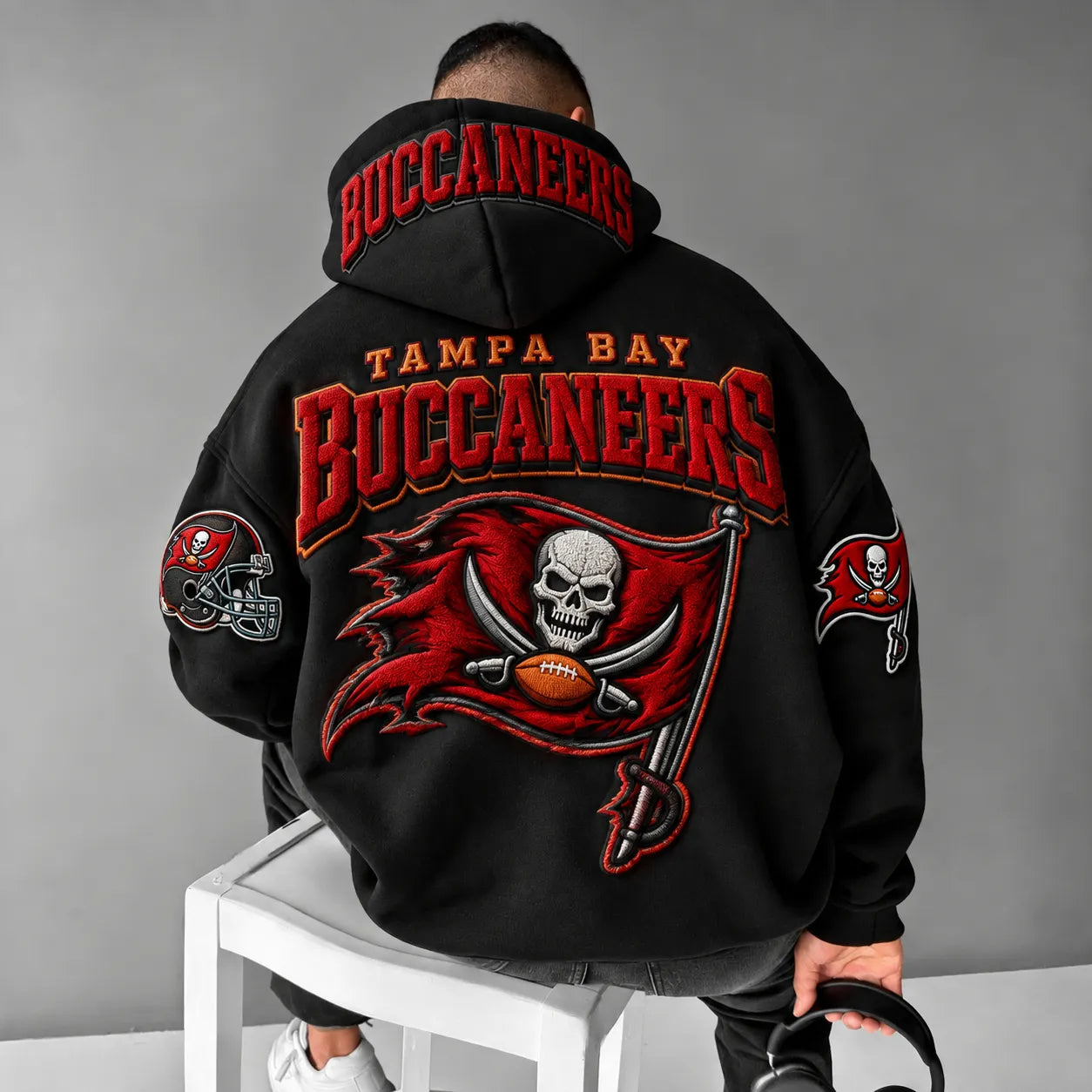 Rugby-print Hoodie