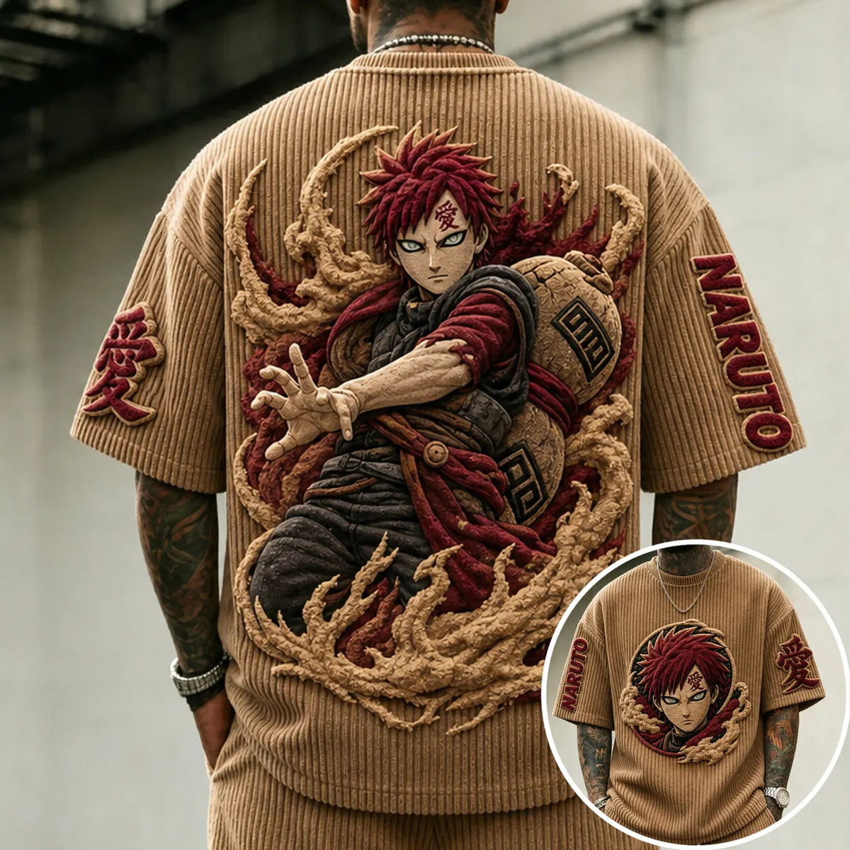 Unisex Anime-Style Retro Oversized T-Shirt