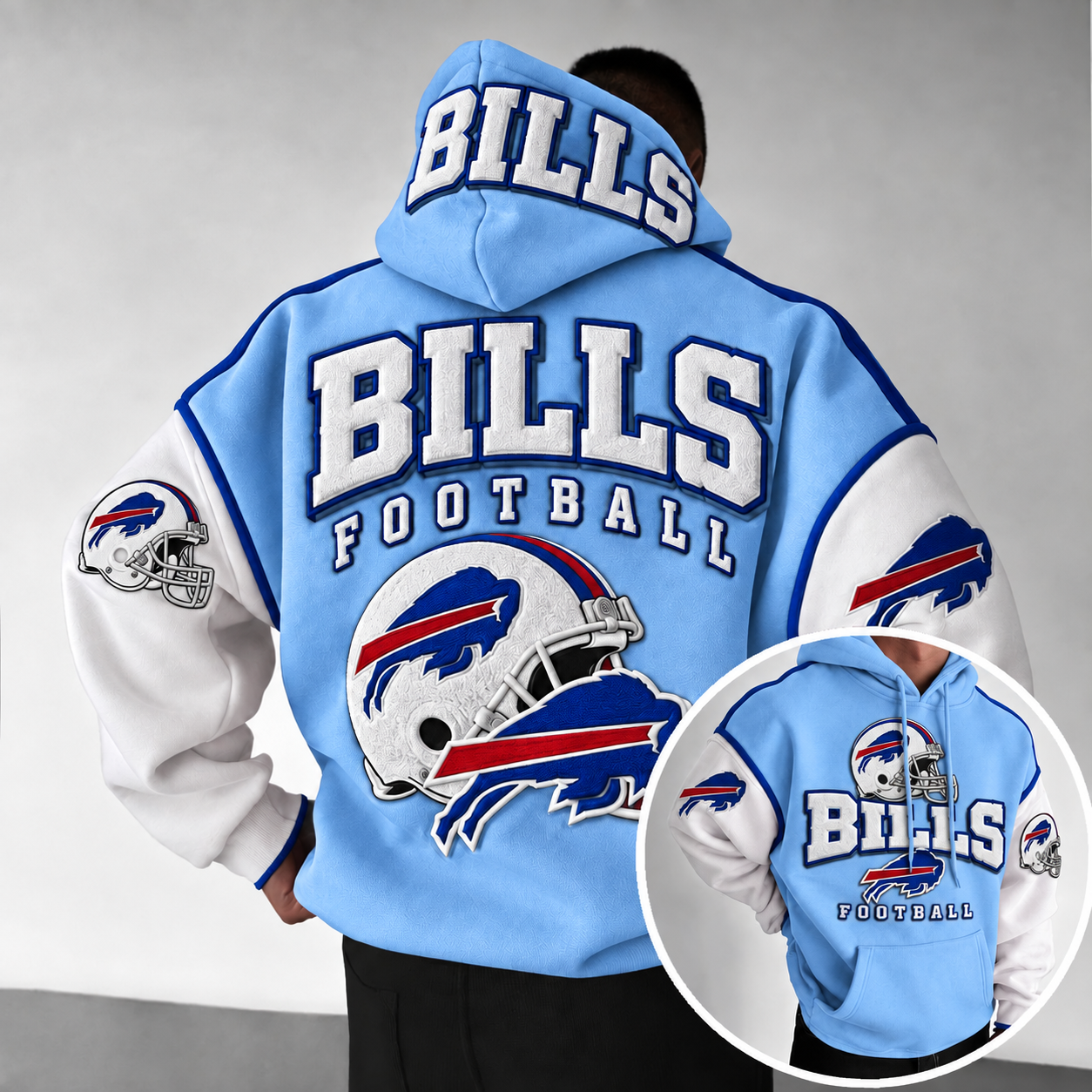 Rugby-print Hoodie