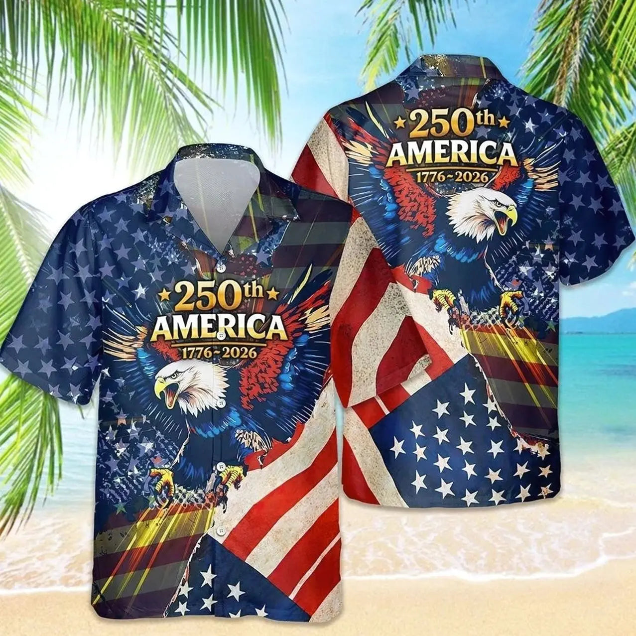 USA 250th Anniversary Hawaiian Shirt