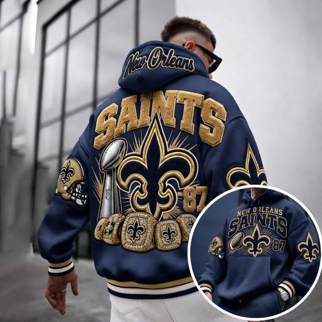 Rugby-print Hoodie