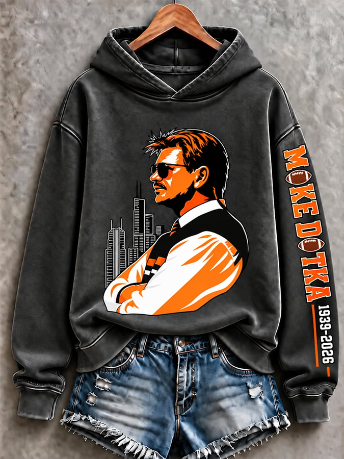 Women's Casual Printed Long-Sleeve Sweatshirt
