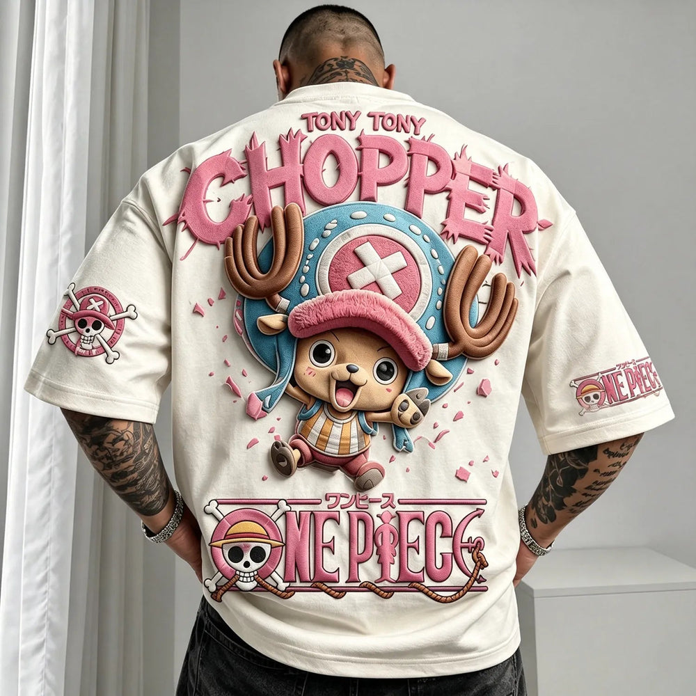 Men's Anime Graphic Oversized T-Shirt