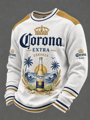Men's Casual Beer Print Sweatershirts