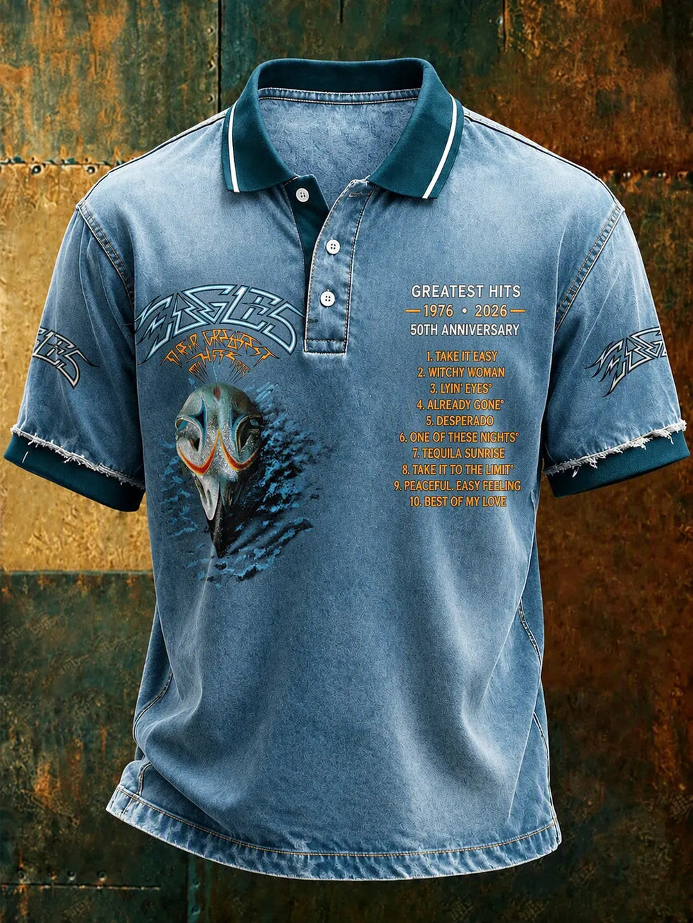 Men's Music Print T‐Shirt