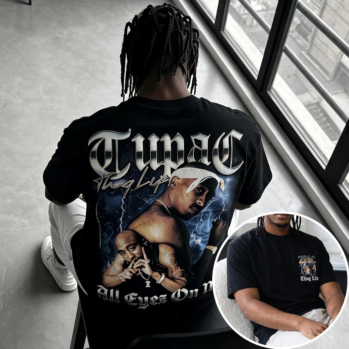 Unisex West Coast Legend Print Short-Sleeve T-Shirt