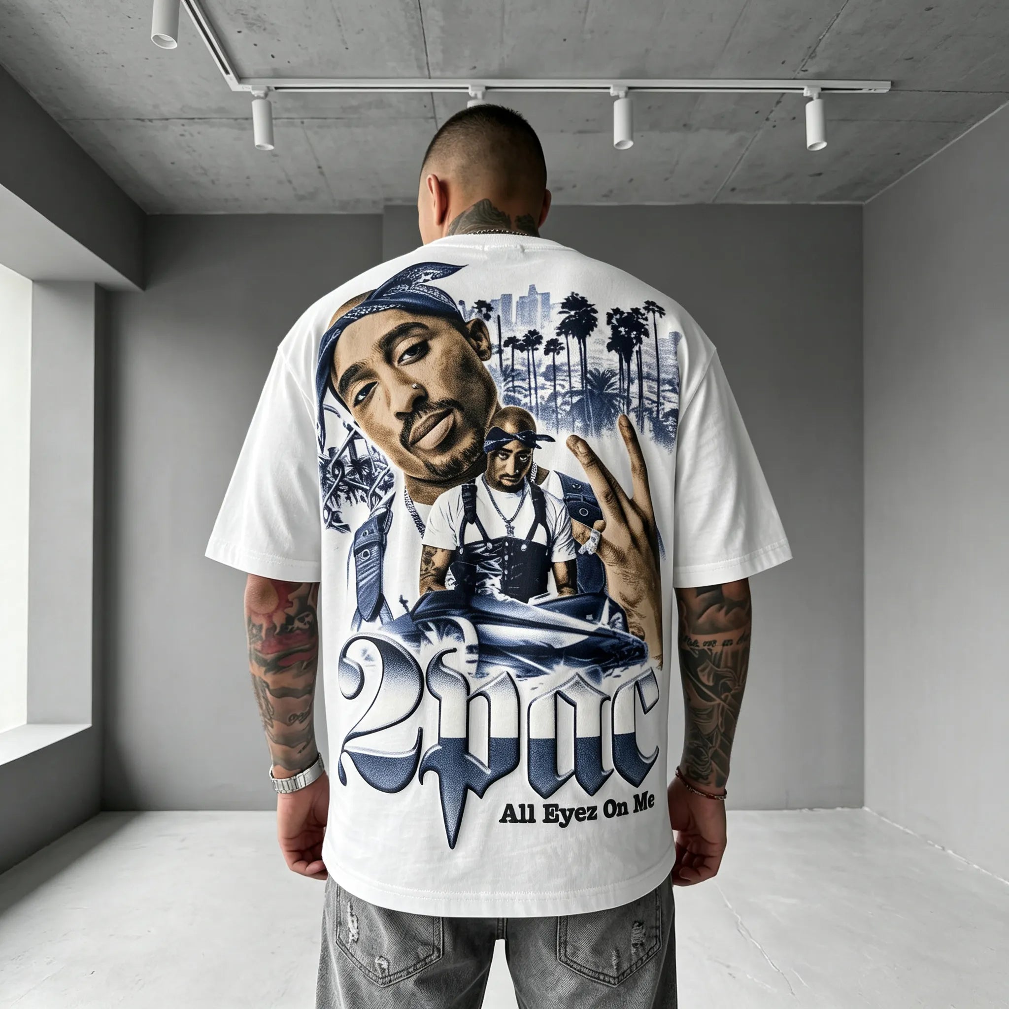 Unisex West Coast Legend Print Short-Sleeve T-Shirt