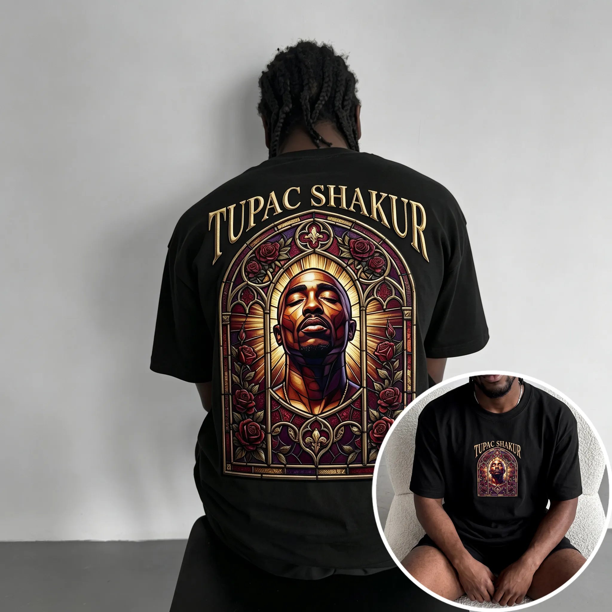 Unisex West Coast Legend Print Short-Sleeve T-Shirt